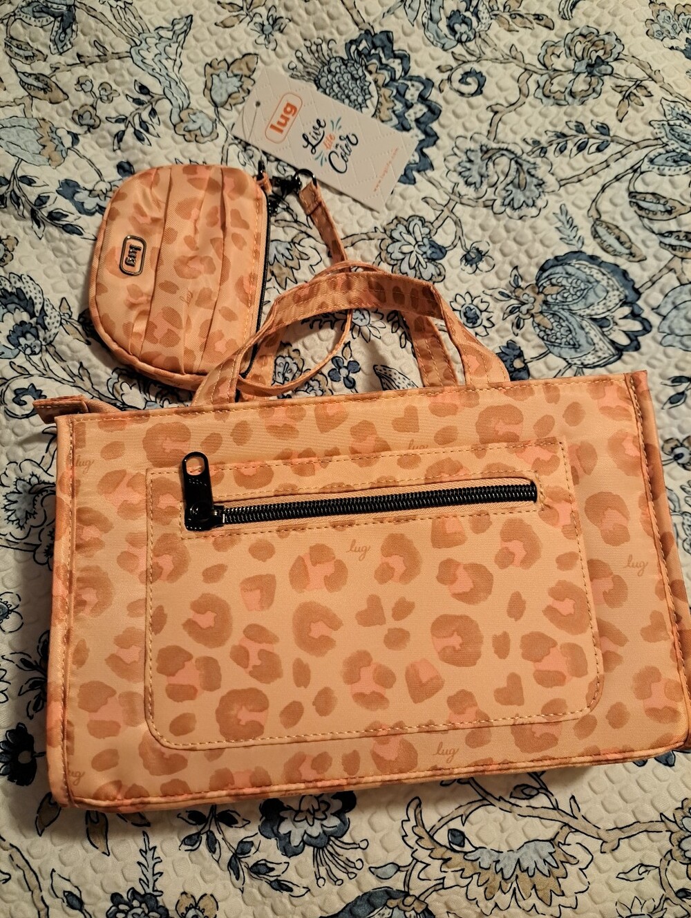 Lug Train With Disco Pouch In Leopard Sand - Picture 3 of 4